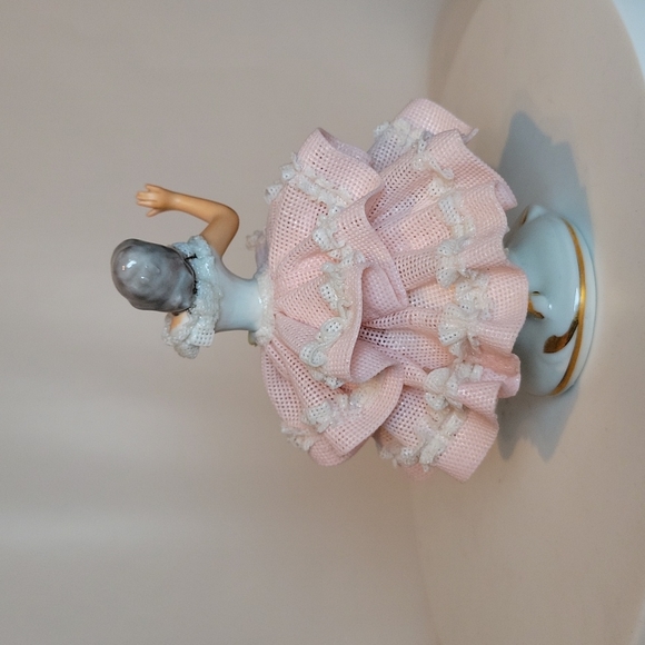 Dresden Accents Dresden Pretty In Pink Lady Figurine Poshmark